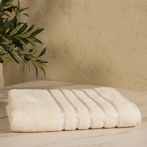 Lifestyle Plain Bath Towel Cream 70X140 cm