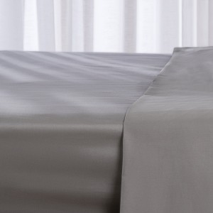 250 Thread Count Cotton Fitted Sheet Silver 160x200 cm