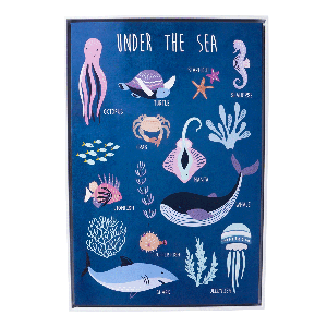 Mermaid Names Framed Print