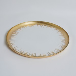 Iris Charger Plate Gold 33x2 cm