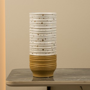 Natura Ceramic Vase White 14.5x33 cm