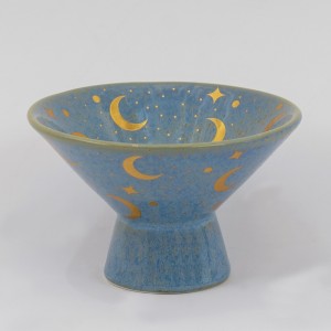 Hilal Footed Bowl Blue 12.5 cm