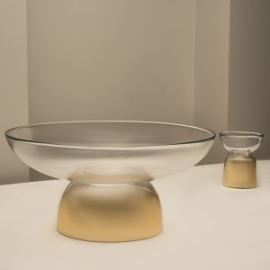 Gradient Cone Bowl Gold 35x35x17 cm