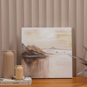 Mountain Oil Canvas Brown 40x40 cm