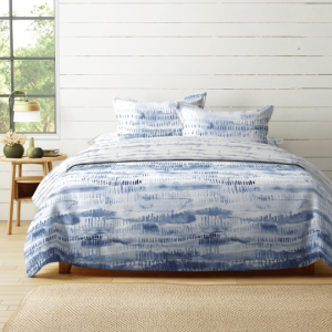 Oceans 5 Pcs Printed Comforter Set Blue 200x200 cm