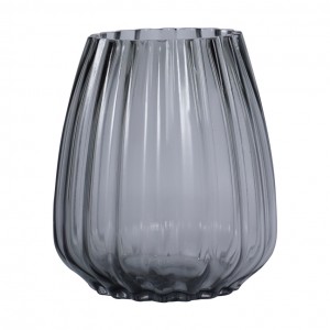 Burgeon Vase Grey 18x18x20.5 cm