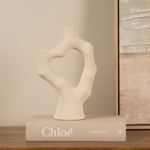 Twig Sculpture Cream 18.5x8.8x28 cm