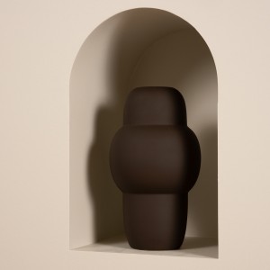 Novel Vase Dark Grey 18x18x31.5 cm