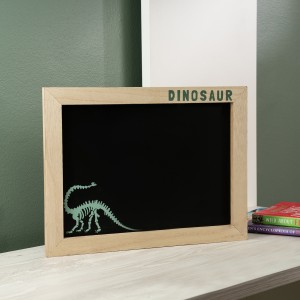 Dino Kids Chalk Board Black 40x30x1.5 cm