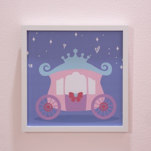 Princess Kids Framed Art 30x30x2 cm