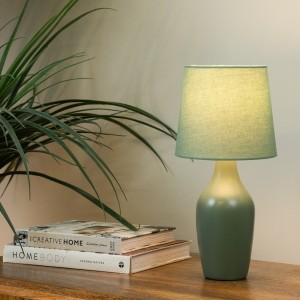 Matt Table Lamp Green 36x18 Cm