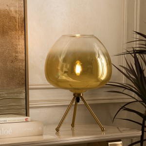 Eclipse Table Lamp Gold D30xH43 Cm