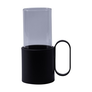 Satara Lantern Decor Black 14x9x21 cm