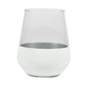 Band Drinking Glass White