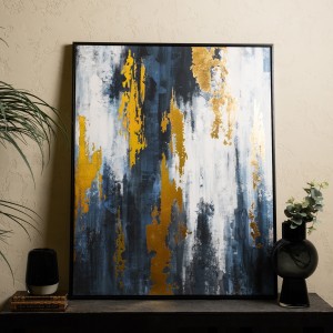 Impression Framed Art Blue 100x80 cm