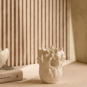 Coral Candle Holder White 10X9.7X12.7 cm
