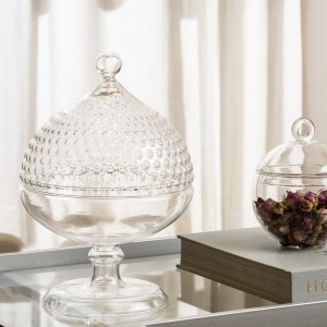 Pears Glass Bonbonniere White 15X15X24 cm