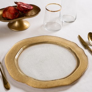 Moon Charger Plate Gold 32.5X1.5 cm