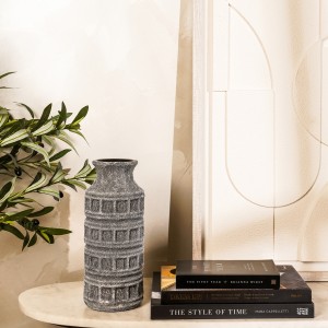 Roma Vase Light Grey 12.4X29.5 cm