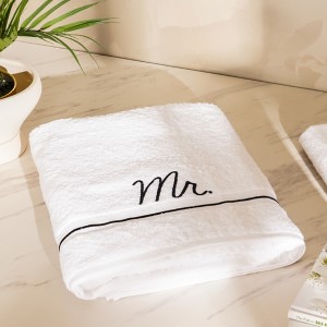 Mr Bath Towel White 90X150 cm