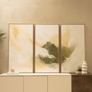 Olivia Framed Art Green S/3 60X120 cm