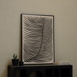 Bony Applique Framed Art Black 70X100 cm