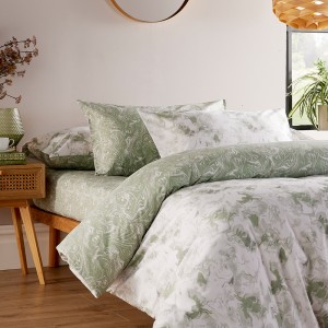 Watercolour 3 Pcs Duvet Cover Set Green 240X260 cm