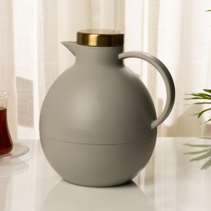 Alba Jug Grey With Gold Round Lid 1 Ltr