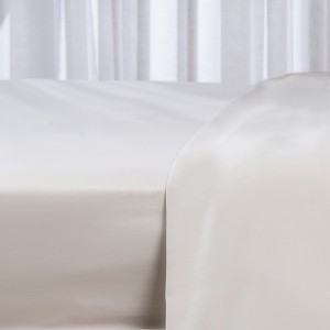 250 Thread Count Cotton Fitted Sheet Off White 180x200 cm