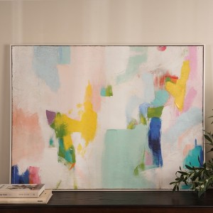 Cleo Textured Framed Art Multicolor 90X120cm