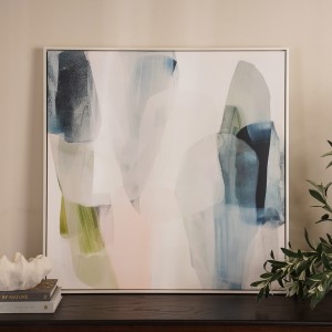 Aurora Framed Art Blue 80X80cm