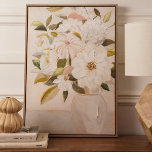Flora Framed Art Beige 50X70cm