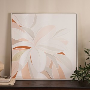 Calla Framed Art White 80X80cm