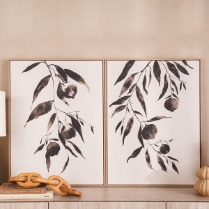 Oli Set Of 2 Framed Art Black/White 60X80 cm 