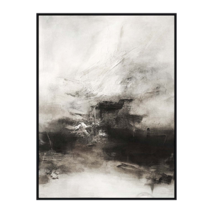 True Textured Framed Art Black 70X120 cm