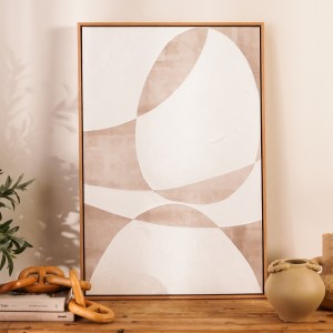 Une Framed Art Beige 60X90 cm