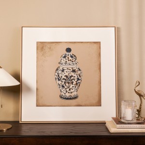 Vana Framed Canvas Blue 80X80 cm