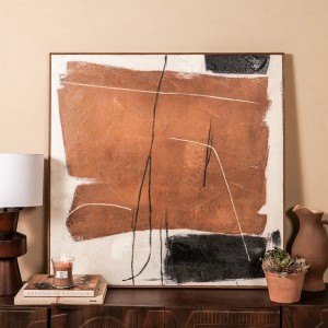 Selly Framed Art Brown 100X100 cm