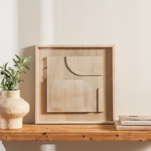 Casey Wood Art Beige 50X50 cm
