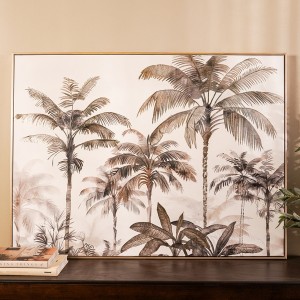 Hexy Printed Canvas Grey 80X80 cm