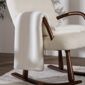 Boucle Throw White 150 X 170 cm  
