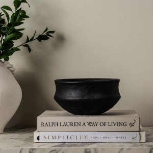 Blog Deco Bowl Black 21.5X21.5X11 cm