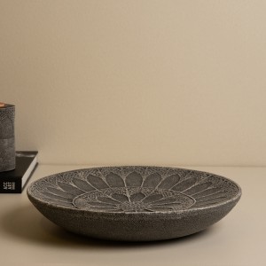 Palace Deco Plate Grey 35X6X35 cm