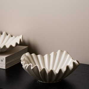 Viyha Deco Bowl White 26.8X26.8X11.7 cm