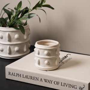 Crown Planter White 8.5X8.5X8.3 cm