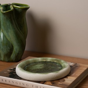 Aloe Vera Deco Plate Green 19.5X19.5X2.5 cm