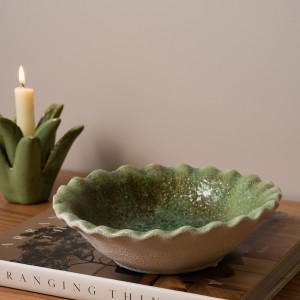 Aloe Vera Deco Plate Green 20.3X20.3X6 cm