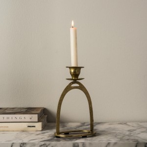 Ringle Metal Candle Holder Gold 14X10X21.5 cm