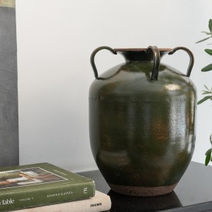 Vera Metal Vase Black 25X32.5 cm