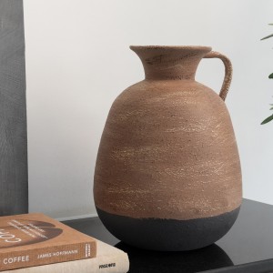 Bamboo Vase Brown 25X33 cm